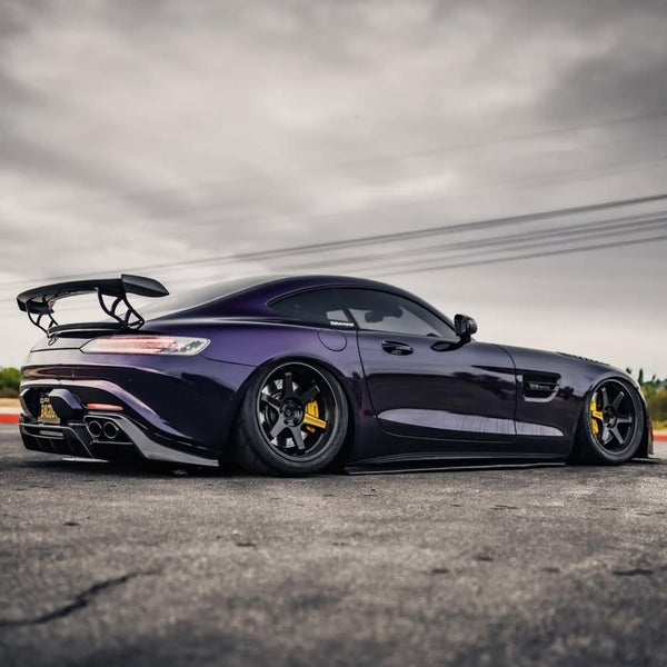 Mercedes Benz AMG GT Base GTS GTC C190 2016 2017 2018 2019 2020 2021 with Aftermarket Parts - V2 Rear Wing Carbon Fiber / FRP from CMST Tuning