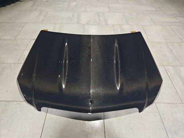 Mercedes Benz C-Class C350 C300 C250 Luxury Sport W204 Facelift 2012 2013 2014 with Aftermarket Parts - Hood Carbon Fiber from CMST Tuning