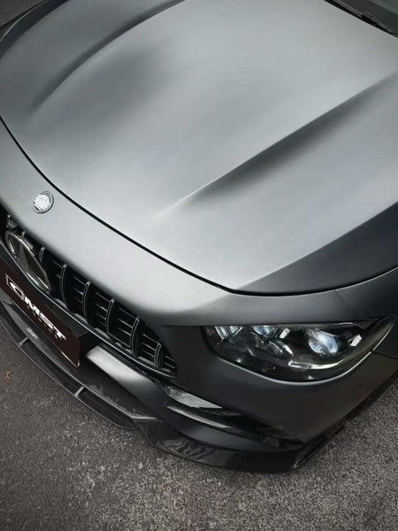 Mercedes Benz E-Class E63S E63 W213 2021-2023 with Aftermarket Parts - Pre-preg Carbon Fiber FRP Front Lip Splitter from CMST Tuning
