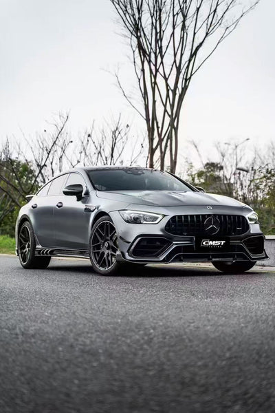 Mercedes Benz AMG GT 4 Door GT63 GT63s GT53 GT43 GT50 X290 2019 2020 2021 2022 2023 2024 with Aftermarket Parts - Front Bumper Set Carbon Fiber / FRP from CMST Tuning