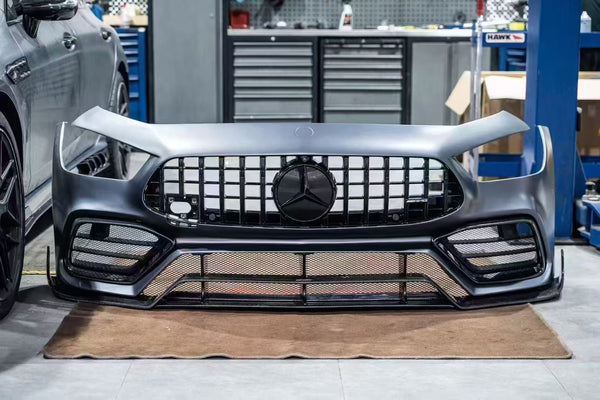 Mercedes Benz AMG GT 4 Door GT63 GT63s GT53 GT43 GT50 X290 2019 2020 2021 2022 2023 2024 with Aftermarket Parts - Front Bumper Set Carbon Fiber / FRP from CMST Tuning