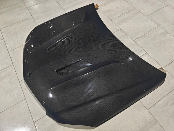 Mercedes Benz W204 C63 AMG Facelift 2012 2013 2014 with Aftermarket Parts - Hood Carbon Fiber from CMST Tuning