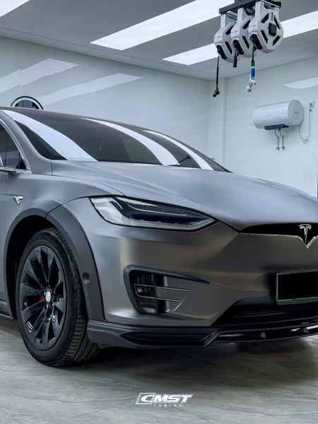 Tesla Model X P100D 100D 90D 75D 60D Performance Long Range Base 2016-2021 with Aftermarket Parts - Upper Valences Carbon Fiber / FRP from CMST Tuning
