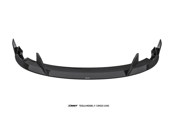 Tesla Model Y Performance AWD Long Range RWD Standard 2020 2021 2022 2023 2024 2025 with Aftermarket Parts - Front Bumper &amp; Front Lip Carbon Fiber / FRP from CMST Tuning
