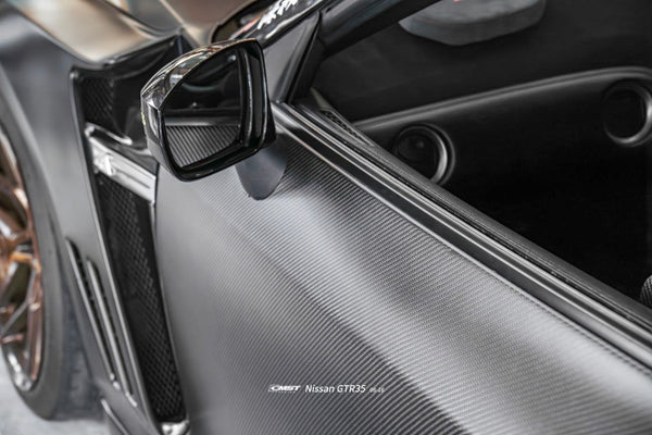 Nissan GTR R35 CBA DBA EBA 2008 2009 2010 2011 2012 2013 2014 2015 2016 with Aftermarket Parts - Doors Dry Pre-preg Carbon Fiber from CMST Tuning