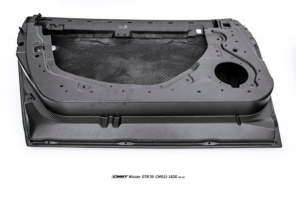 Nissan GTR R35 CBA DBA EBA 2008 2009 2010 2011 2012 2013 2014 2015 2016 with Aftermarket Parts - Doors Dry Pre-preg Carbon Fiber from CMST Tuning