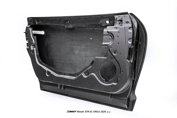 Nissan GTR R35 CBA DBA EBA 2008 2009 2010 2011 2012 2013 2014 2015 2016 with Aftermarket Parts - Doors Dry Pre-preg Carbon Fiber from CMST Tuning