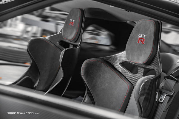 Nissan GTR R35 CBA DBA EBA 2008 2009 2010 2011 2012 2013 2014 2015 2016 with Aftermarket Parts - Seat Dry Pre-preg Carbon Fiber from CMST Tuning