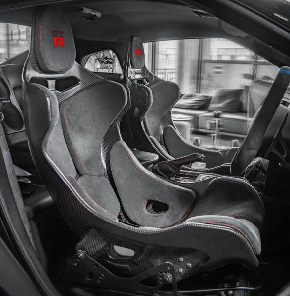 Nissan GTR R35 CBA DBA EBA 2008 2009 2010 2011 2012 2013 2014 2015 2016 with Aftermarket Parts - Seat Dry Pre-preg Carbon Fiber from CMST Tuning