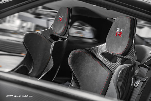 Nissan GTR R35 CBA DBA EBA 2008 2009 2010 2011 2012 2013 2014 2015 2016 with Aftermarket Parts - Seat Dry Pre-preg Carbon Fiber from CMST Tuning