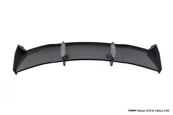 Nissan GTR R35 CBA DBA EBA 2008 2009 2010 2011 2012 2013 2014 2015 2016 2017 2018 2019 2020 2021 2022 2023 2024 with Aftermarket Parts - 2024 NISMO Style Rear Spoiler Carbon Fiber / FRP from CMST Tuning
