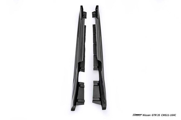 Nissan GTR R35 CBA DBA EBA 2008 2009 2010 2011 2012 2013 2014 2015 2016 2017 2018 2019 2020 2021 2022 2023 2024 with Aftermarket Parts - 2024 NISMO Style Side Skirts Carbon Fiber / FRP from CMST Tuning