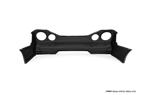 Nissan GTR R35 CBA DBA EBA 2008 2009 2010 2011 2012 2013 2014 2015 2016 2017 2018 2019 2020 2021 2022 2023 2024 with Aftermarket Parts - HORIZON Rear Bumper & Diffuser & Undertray Carbon Fiber / FRP from CMST Tuning