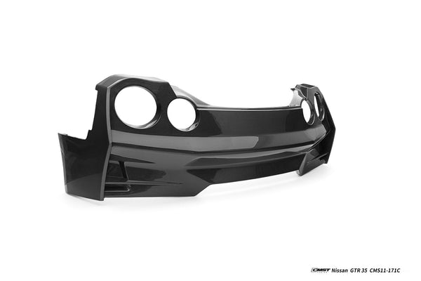 Nissan GTR R35 CBA DBA EBA 2008 2009 2010 2011 2012 2013 2014 2015 2016 2017 2018 2019 2020 2021 2022 2023 2024 with Aftermarket Parts - HORIZON Rear Bumper & Diffuser & Undertray Carbon Fiber / FRP from CMST Tuning