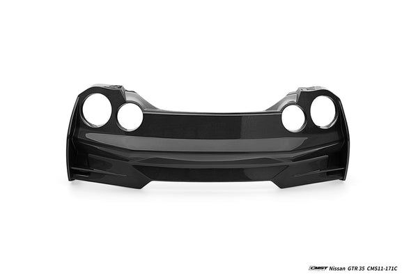 Nissan GTR R35 CBA DBA EBA 2008 2009 2010 2011 2012 2013 2014 2015 2016 2017 2018 2019 2020 2021 2022 2023 2024 with Aftermarket Parts - HORIZON Rear Bumper & Diffuser & Undertray Carbon Fiber / FRP from CMST Tuning