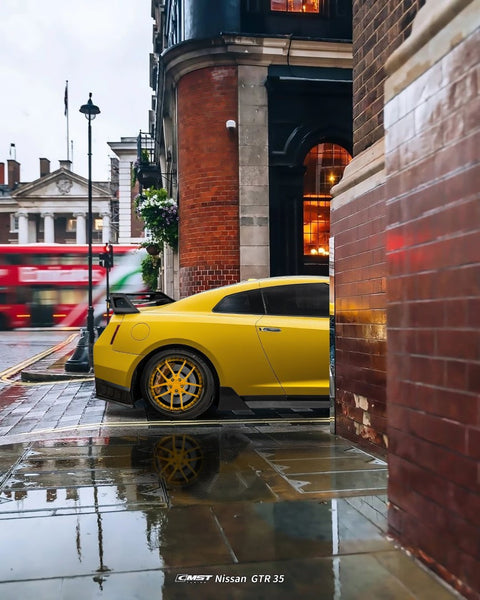 Nissan GTR R35 CBA DBA EBA 2008 2009 2010 2011 2012 2013 2014 2015 2016 2017 2018 2019 2020 2021 2022 2023 2024 with Aftermarket Parts - HORIZON Rear Spoiler Carbon Fiber / FRP from CMST Tuning