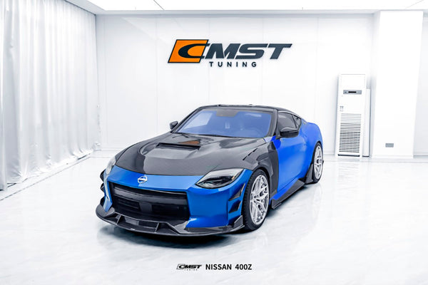 Nissan Z 400Z Nismo Proto Performance Sport RZ34 2023 2024 with Aftermarket Parts - V1 Hood Carbon Fiber / FRP from CMST Tuning