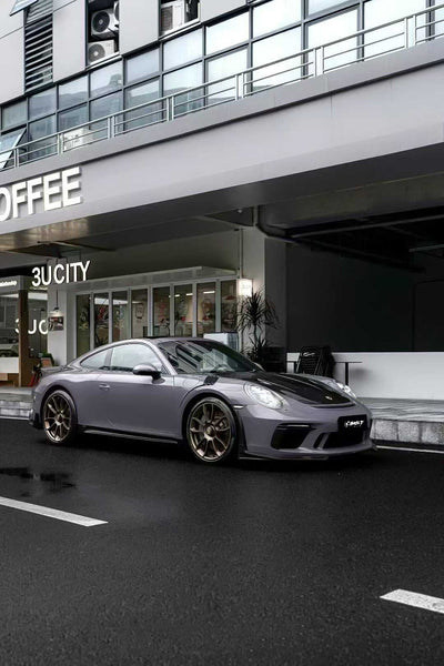 Porsche 991.1 Carrera/S/GTS/Turbo/Turbo S/GT3/GT3RS 2012 2013 2014 2015 2016 with Aftermarket Parts - Front Lip Carbon Fiber from CMST Tuning