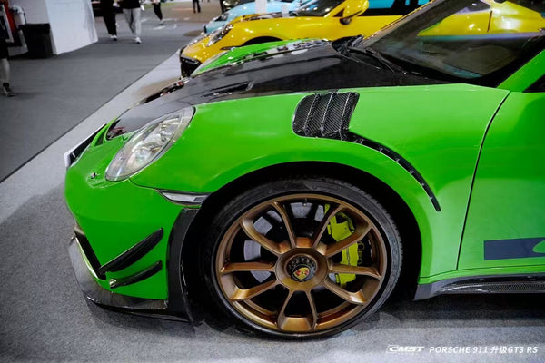 Porsche 991 991.1 911 Carerra Base/S/T/4/4S/Targa 4/ Targa 4S/GTS/Turbo/Turbo S/GT3/GT3RS 2012-2016 & 991 991.2 911 Carerra Base/S/T/4/4S/Targa 4/ Targa 4S/GTS/Turbo/Turbo S/GT3/GT3RS/GT2RS 2017 2018 2019 with Aftermarket Parts - GT2RS Style Front Fenders Pre-preg Carbon Fiber from CMST Tuning