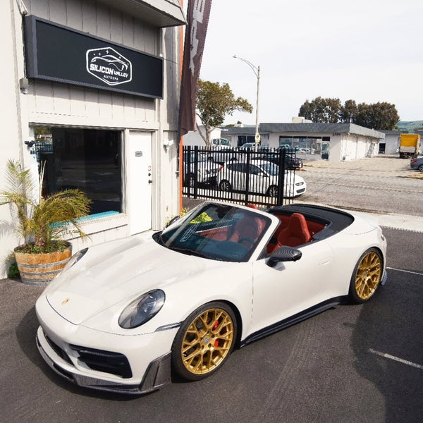 Porsche 911 992 992.1 Carrera Base/S/T/4/4S/Targa 4/Targa 4S/GTS 2020 2021 2022 2023 2024 & 911 992 992.2 Carerra Base/S/T/4/4S/Targa 4/Targa 4S/GTS 2025 with Aftermarket Parts - Carbon Fiber / FRP Side Skirts from CMST Tuning