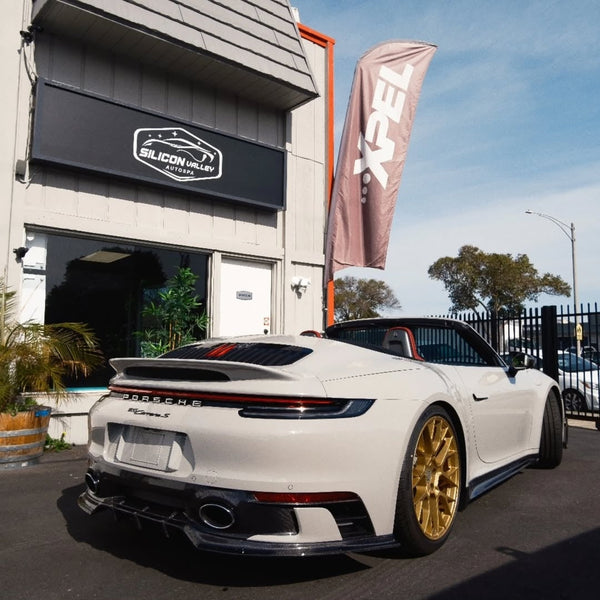 Porsche 992 992.1 Carrera Base/S/T/4/4S/Targa 4/Targa 4S/GTS 2020 2021 2022 2023 2024 with Aftermarket Parts - Sport &amp; Non-Sport Design Aerokit Package Rear Diffuser Carbon Fiber / FRP from CMST Tuning
