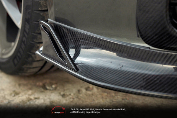 Porsche 992 992.1 Carerra Base/S/T/4/4S/Targa 4/Targa 4S/GTS (Sport Design Aerokit Package only) 2020 2021 2022 2023 2024 with Aftermarket Parts - Front Lip Carbon Fiber / FRP from CMST Tuning
