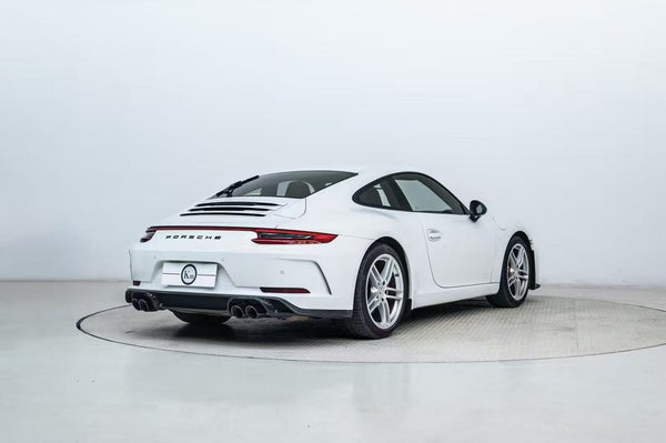 Porsche 991.1 Carrera Base/S/T 2012 2013 2014 2015 2016 (991.1 requires .2 taillights part number: PP18-002) & 991.2 Carrera Base/S/T 2017 2018 2019 with Aftermarket Parts – V1 Style Rear Bumper & Diffuser Dry Pre-preg Carbon Fiber/PP Polypropylene/FRP from CMST Tuning
