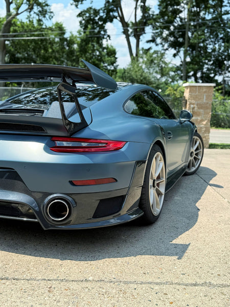 Porsche 991 991.1 991.2 Carrera Base/S/T/4/4S/GTS/Turbo/Turbo S 2012 2013 2014 2015 2016 with Aftermarket Parts - GT2RS 991.1 & 991.2 Rear Trunk Deck Lid & Wing Vacuumed Carbon Fiber / FRP from CMST Tuning