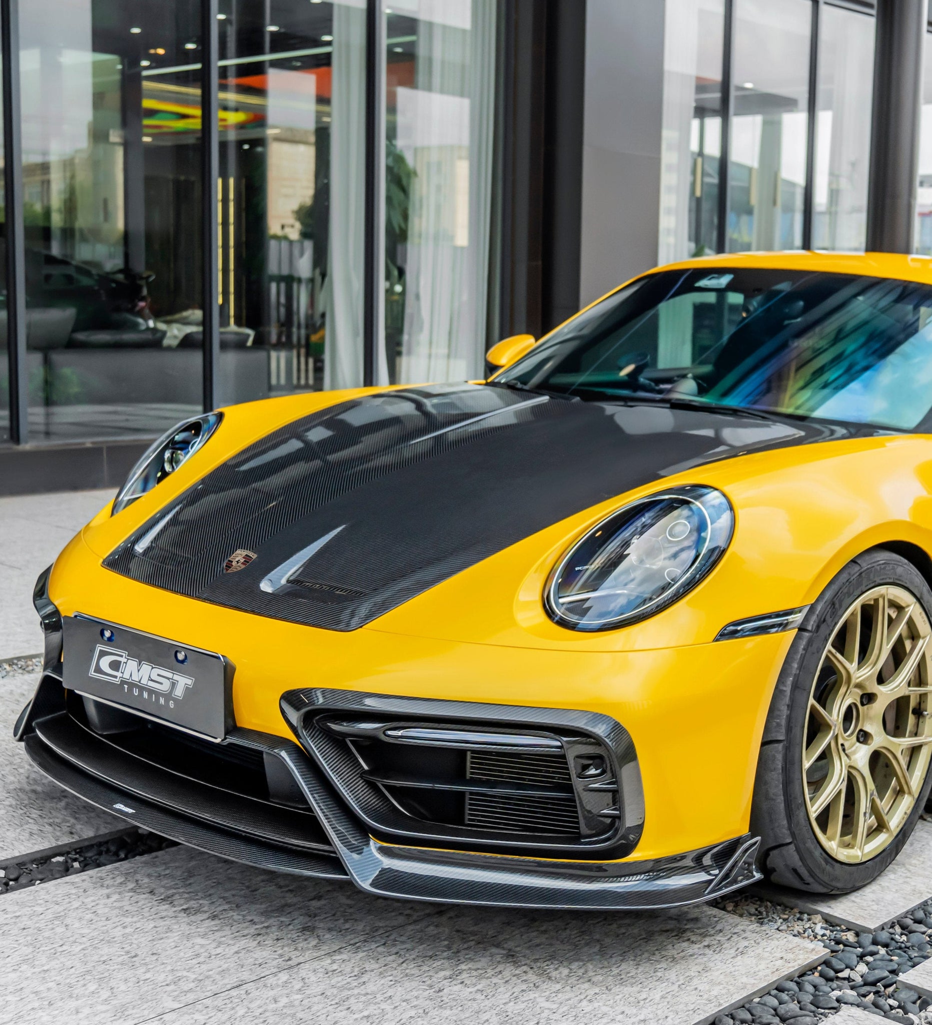 Porsche 911 992 992.1 Carerra Base/S/T/4/4S/Targa 4/ Targa 4S/GTS/Turbo/Turbo S 2020 2021 2022 2023 2024 & 911 992 992.2 Carerra Base/S/T/4/4S/Targa 4/ Targa 4S/GTS/Turbo/Turbo S 2025 with Aftermarket Parts - Hood Carbon Fiber/FRP from CMST Tuning