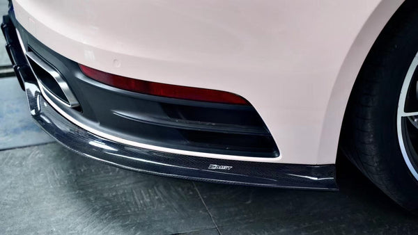 Porsche 992 992.1 Carrera Base/S/T/4/4S/Targa 4/Targa 4S/GTS 2020 2021 2022 2023 2024 with Aftermarket Parts - Sport & Non-Sport Design Aerokit Package Front Lip Carbon Fiber / FRP from CMST Tuning