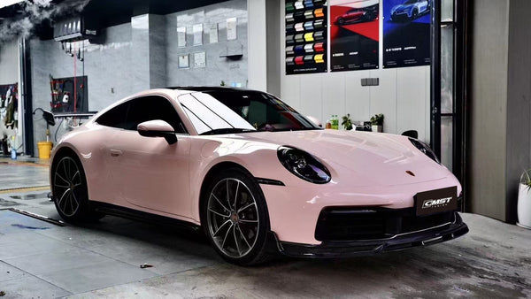 Porsche 911 992 992.1 Carrera Base/S/T/4/4S/Targa 4/Targa 4S/GTS 2020 2021 2022 2023 2024 & 911 992 992.2 Carerra Base/S/T/4/4S/Targa 4/Targa 4S/GTS 2025 with Aftermarket Parts - Carbon Fiber / FRP Side Skirts from CMST Tuning