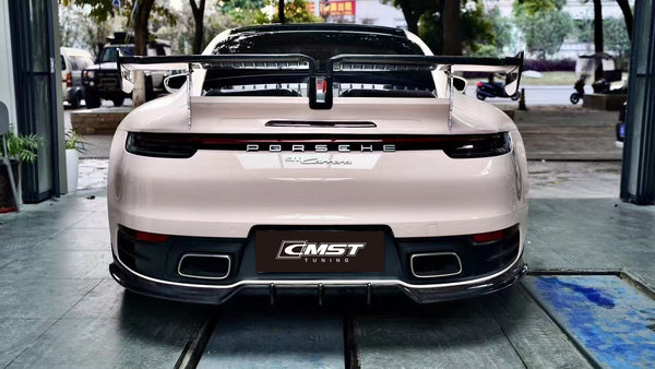 Porsche 992 992.1 Carrera Base/S/T/4/4S/Targa 4/Targa 4S/GTS 2020 2021 2022 2023 2024 with Aftermarket Parts - Sport & Non-Sport Design Aerokit Package Rear Diffuser Carbon Fiber / FRP from CMST Tuning