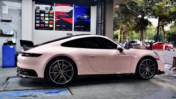 Porsche 911 992 992.1 Carrera Base/S/T/4/4S/Targa 4/Targa 4S/GTS 2020 2021 2022 2023 2024 & 911 992 992.2 Carerra Base/S/T/4/4S/Targa 4/Targa 4S/GTS 2025 with Aftermarket Parts - Carbon Fiber / FRP Side Skirts from CMST Tuning