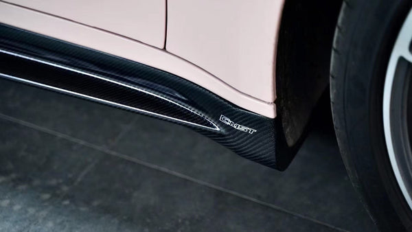 Porsche 911 992 992.1 Carrera Base/S/T/4/4S/Targa 4/Targa 4S/GTS 2020 2021 2022 2023 2024 & 911 992 992.2 Carerra Base/S/T/4/4S/Targa 4/Targa 4S/GTS 2025 with Aftermarket Parts - Carbon Fiber / FRP Side Skirts from CMST Tuning