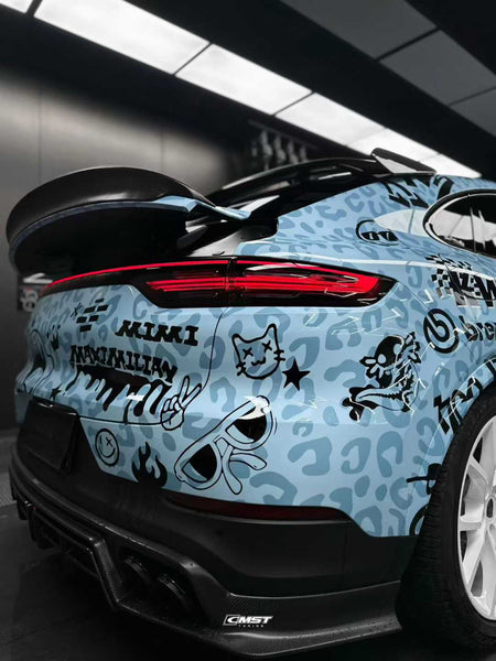 Porsche Cayenne 9Y3 9Y3.1 Base/S/GTS/Turbo/Turbo S/Turbo GT 2019 2020 2021 2022 2023 & Cayenne 9Y3 9Y3.2 Base/S/GTS/Turbo/Turbo S/Turbo GT 2024 with Aftermarket Parts - Rear Spoiler Carbon Fiber / FRP from CMST Tuning