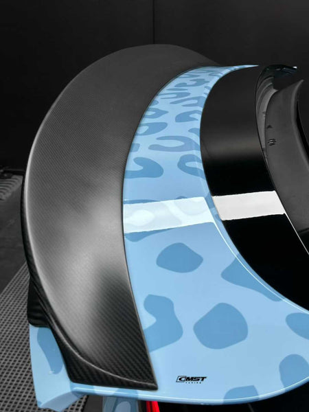 Porsche Cayenne 9Y3 9Y3.1 Base/S/GTS/Turbo/Turbo S/Turbo GT 2019 2020 2021 2022 2023 & Cayenne 9Y3 9Y3.2 Base/S/GTS/Turbo/Turbo S/Turbo GT 2024 with Aftermarket Parts - Rear Spoiler Carbon Fiber / FRP from CMST Tuning