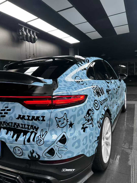 Porsche Cayenne 9Y0 9Y0.1 Base/S/Turbo/Turbo S 2019-2023 & Cayenne 9Y3 9Y3.1 Base/S/Turbo/Turbo S 2019-2023 with Aftermarket Parts - Carbon Fiber & FRP Rear Diffuser from CMST Tuning