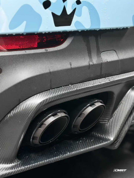 Porsche Cayenne 9Y0 9Y0.1 Base/S/Turbo/Turbo S 2019-2023 & Cayenne 9Y3 9Y3.1 Base/S/Turbo/Turbo S 2019-2023 with Aftermarket Parts - Carbon Fiber & FRP Rear Diffuser from CMST Tuning