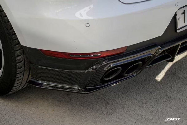 Porsche Macan 95B.1 Base/S/GTS/Sport Edition/Turbo 2015 2016 2017 2018 & Macan 95B.2 Base/S/GTS/Turbo 2019 2020 2021 with Aftermarket Parts - Rear Diffuser Carbon Fiber / FRP from CMST Tuning