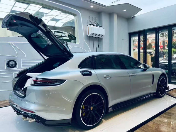 Porsche Panamera 971 971.1 RWD/Base/4/4S/GTS/Turbo/Turbo S 2017 2018 2019 2020 & Panamera 971 971.2 RWD/Base/4/4S/GTS/Turbo/Turbo S 2021 2022 2023 with Aftermarket Parts - Side Skirts Pre-preg Carbon Fiber / FRP from CMST Tuning