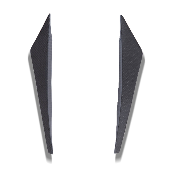 Porsche Panamera 971 971.1 RWD/Base/4/4S/GTS/Turbo/Turbo S 2017 2018 2019 2020 & Panamera 971 971.2 RWD/Base/4/4S/GTS/Turbo/Turbo S 2021 2022 2023 with Aftermarket Parts - Front Canards Pre-preg Carbon Fiber / FRP from CMST Tuning