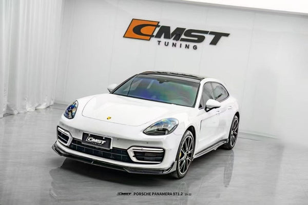 Porsche Panamera 971 971.2 RWD/Base/4/4S 2021-2023 with Aftermarket Parts - Pre-preg Carbon & FRP Front Lip from CMST Tuning
