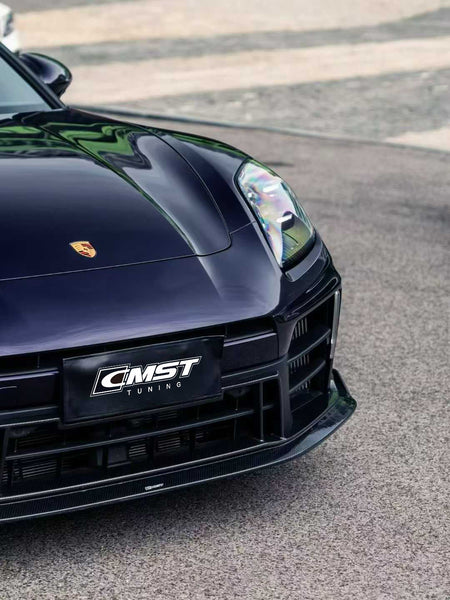  Porsche Panamera 976 Base 4 4S E-Hybird 2024 with Aftermarket Parts - Front Lip Pre-preg Carbon Fiber / FRP from CMST Tuning 