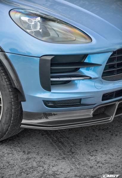 CMST Tuning Pre-preg Carbon Fiber Front Lip for Porsche Macan & Macan S 2019-2021