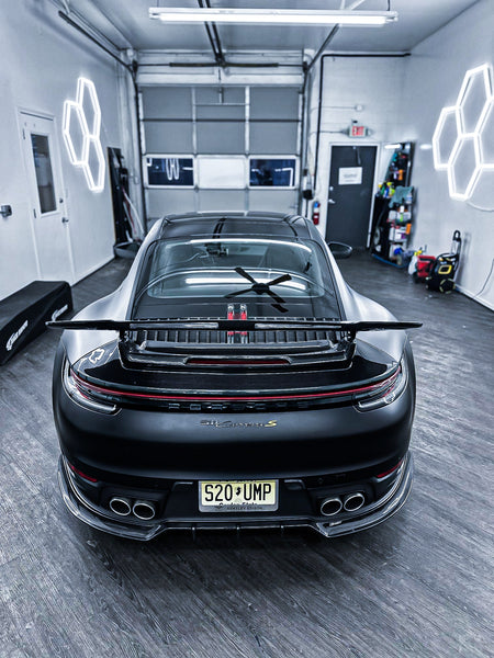 Porsche 992 992.1 Carrera Base/S/T/4/4S/Targa 4/Targa 4S/GTS 2020 2021 2022 2023 2024 with Aftermarket Parts - Sport & Non-Sport Design Aerokit Package Rear Diffuser Carbon Fiber / FRP from CMST Tuning