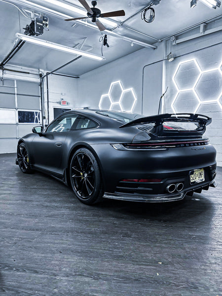 Porsche 992 992.1 Carrera Base/S/T/4/4S/Targa 4/Targa 4S/GTS 2020 2021 2022 2023 2024 with Aftermarket Parts - Sport & Non-Sport Design Aerokit Package Rear Diffuser Carbon Fiber / FRP from CMST Tuning