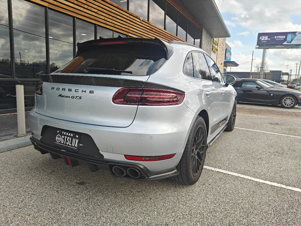 Porsche Macan 95B.1 Base/S/GTS/Sport Edition/Turbo 2015-2018 with Aftermarket Parts - Vacuumed Carbon & FRP Rear Diffuser from CMST Tuning
