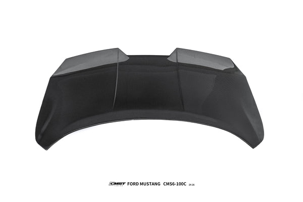 Ford Mustang S650 2.3 Ecoboost 5.0 GT Dark Horse 2024-ON with Aftermarket Parts - Rear Ducktail Trunk Lid Carbon Fiber / FRP from CMST Tuning