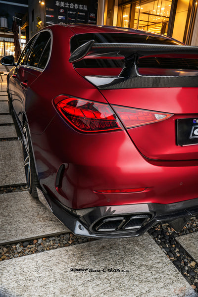 Mercedes Benz C-Class C63 C43 AMG C300 W206 2021-ON with Aftermarket Parts - Rear Wing Carbon Fiber / FRP from CMST Tuning