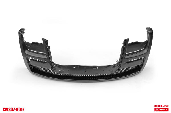 Rolls-Royce Ghost First Generation Series II 2015 2016 2017 2018 2019 2020 with Aftermarket Parts - Front Bumper &amp; Lip Carbon Fiber / FRP from CMST Tuning
